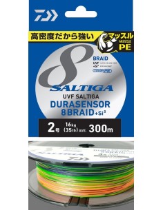 Trenzado Daiwa Saltiga Braid x8 Multicolor 200 mts | El Pescador de Raos